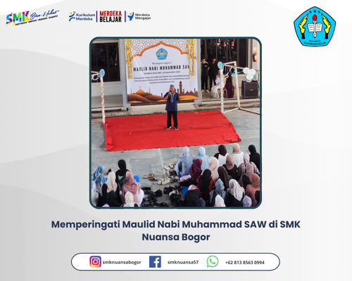 Maulid Nabi Besar Muhammad SAW di SMK Nuansa Bogor